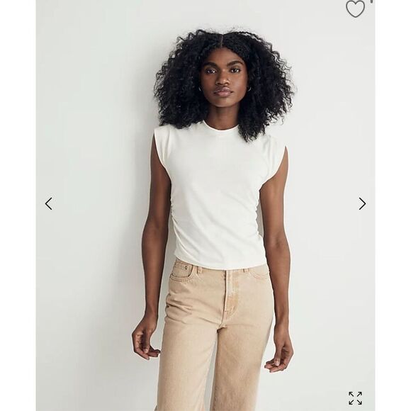 $45 Madewell Side-Cinch Muscle Tee size XS m3 - Picture 1 of 5